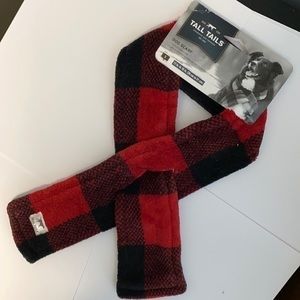 Tall Tails dog scarf red plaid soft clothes small